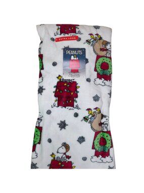 Peanuts Christmas Snoopy Extra Long Plush Pet Throw Blanket 60"X70" By Berkshire
